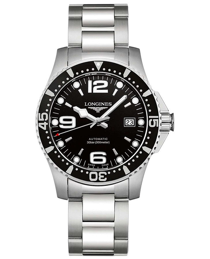 Часы Longines HydroConquest L3.742.4.56.6 — мужские, черный