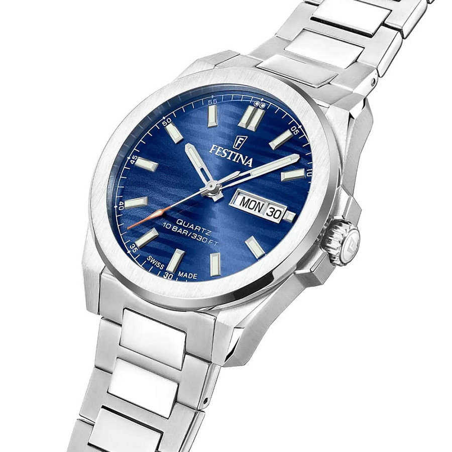 Часы Festina Swiss Made F20073/3 — кварцевые, сталь