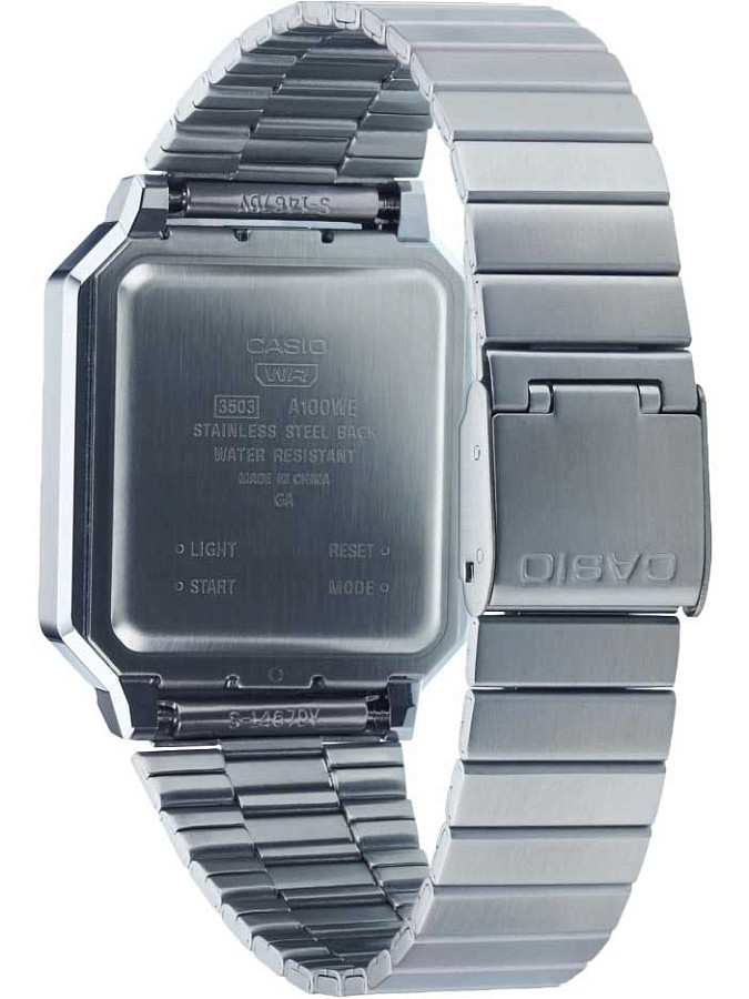Часы Casio Vintage A100WE-7BDF (A100WE-7B) — пластик, Япония
