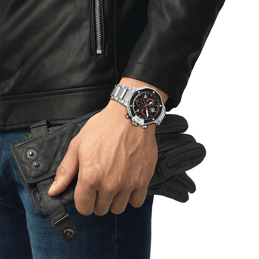 Часы Tissot T-Race MotoGP Chronograph 2022 T141.417.11.057.00 — кварцевые, металл сталь