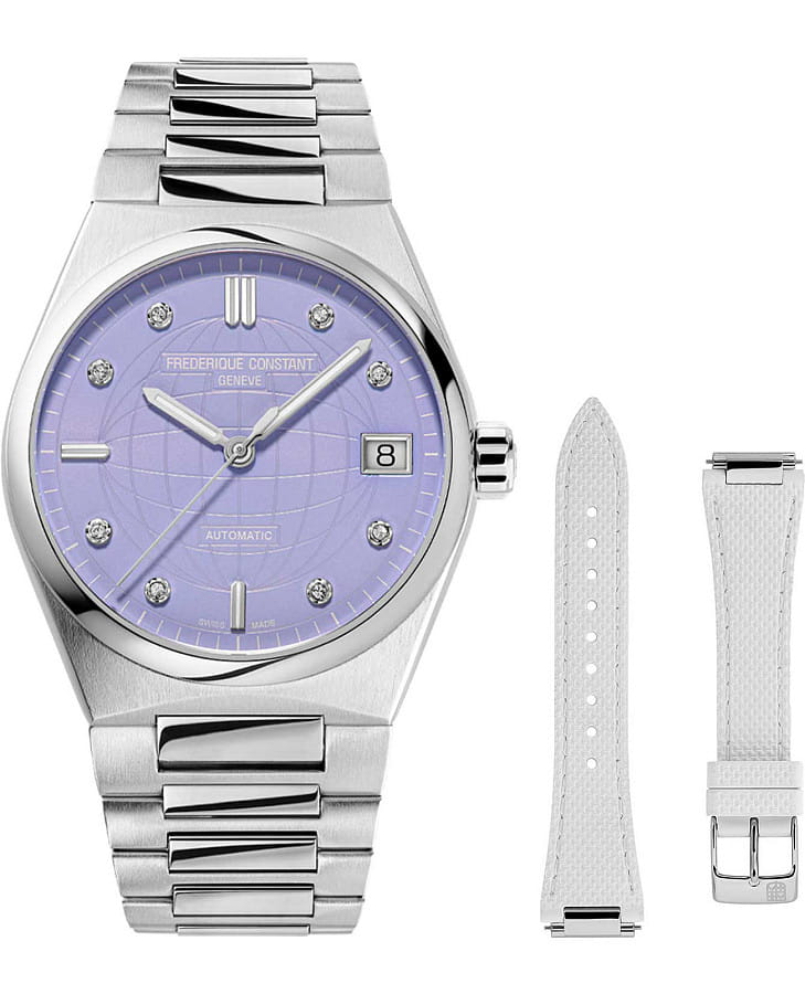 Часы Frederique Constant Highlife Ladies Automatic FC-303LPD2NH6B — женские, фиолетовый