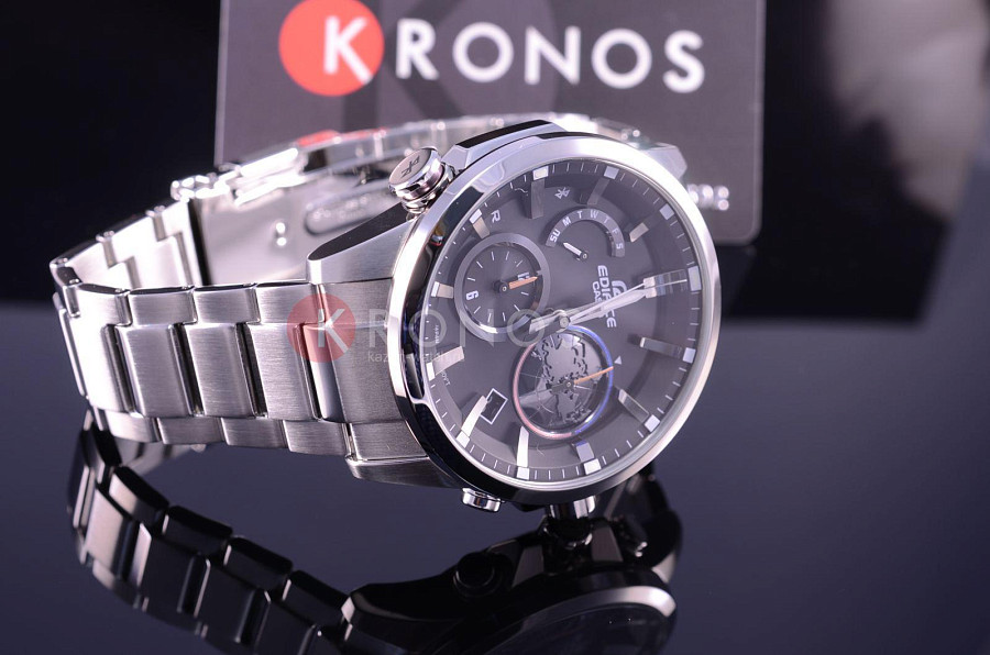 Часы Casio Edifice EQB-600D-1A — автокварц (кинетик), сталь металл