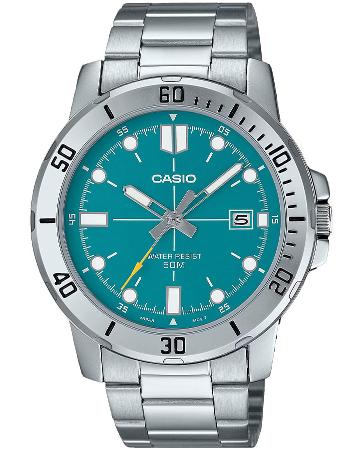 Часы Casio Collection MTP-VD01D-3E2VUDF (MTP-VD01D-3E2) — мужские, бирюзовый