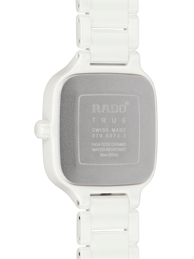Часы Rado True Square Diamonds R27072902 — кварцевые, керамика