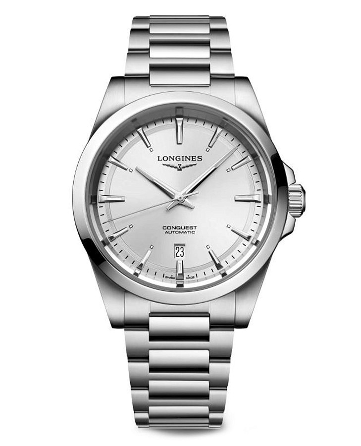 Часы Longines Conquest L3.830.4.72.6 — мужские, серебристый