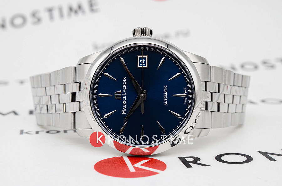 Часы Maurice Lacroix 1975 756007-SS002-430-1 — механические, сталь металл
