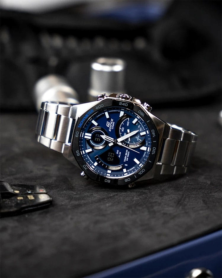 Часы Casio Edifice ECB-950DB-2ADF (ECB-950DB-2A) — нержавеющая сталь, мужские