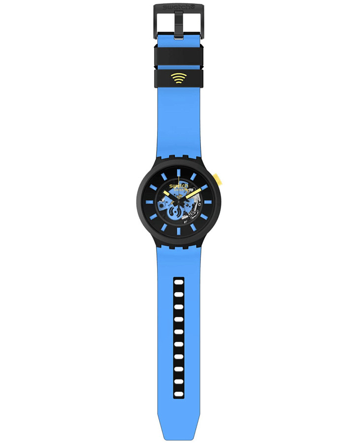 Часы Swatch Big Bold BioCeramic Pay! SB03B112-5300 — кварцевые, биокерамика