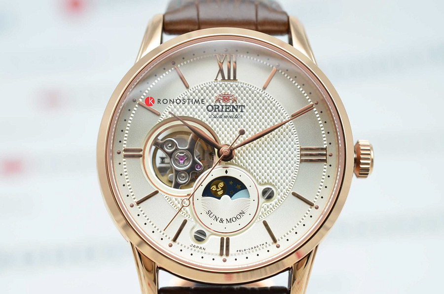 Часы Orient Sun & Moon RA-AS0002S (RN-AS0002S) — механические, металл сталь