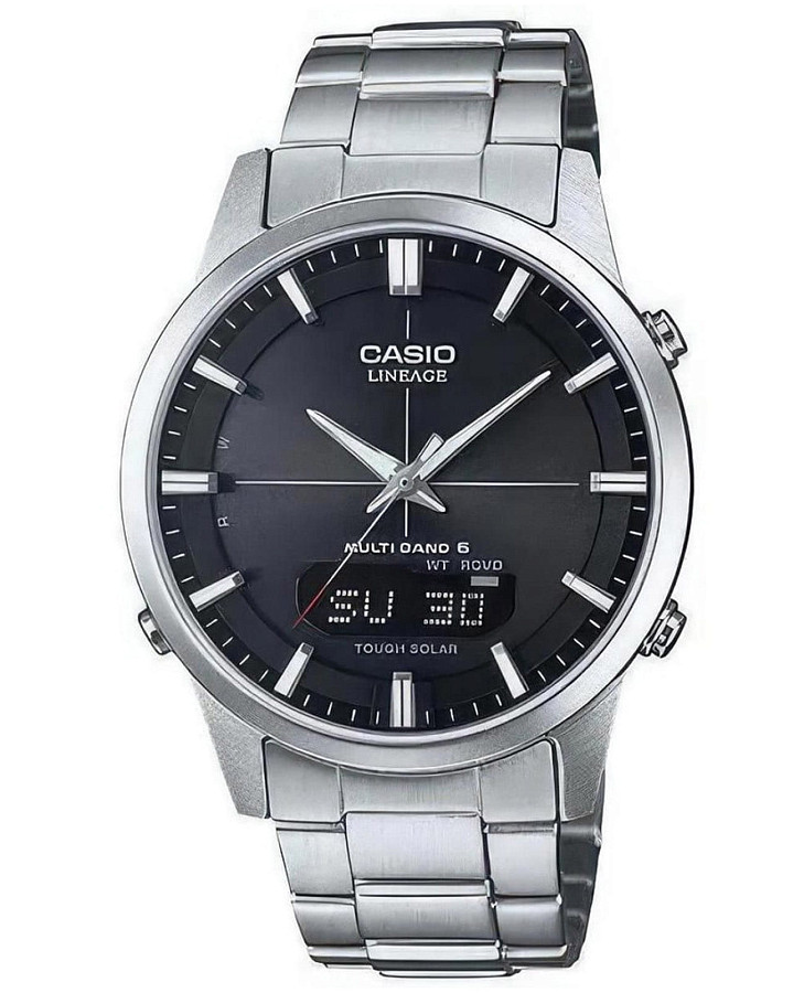 Часы Casio Radio Controlled LCW-M170D-1AER — мужские, черный