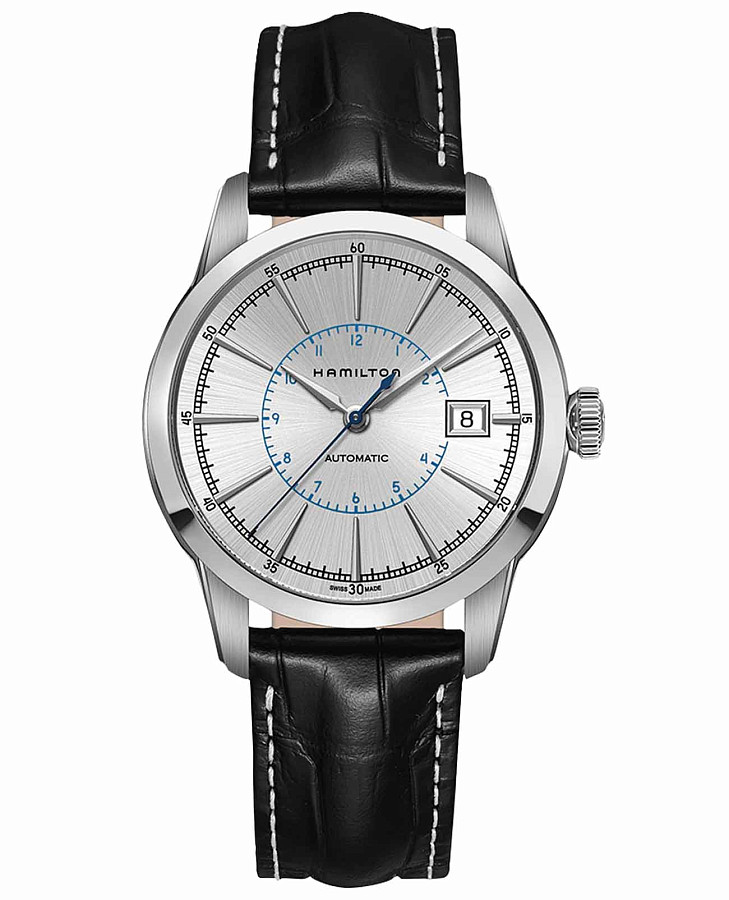 Часы Hamilton American Classic Railroad Auto H40555781 — мужские, серебристый