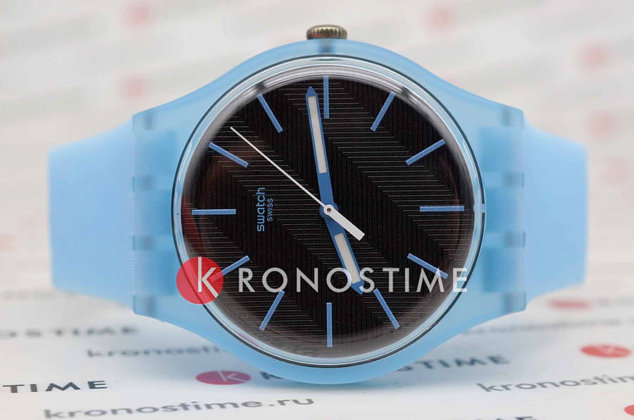 Часы Swatch Blue Moves SO29L101 — кварцевые, пластик