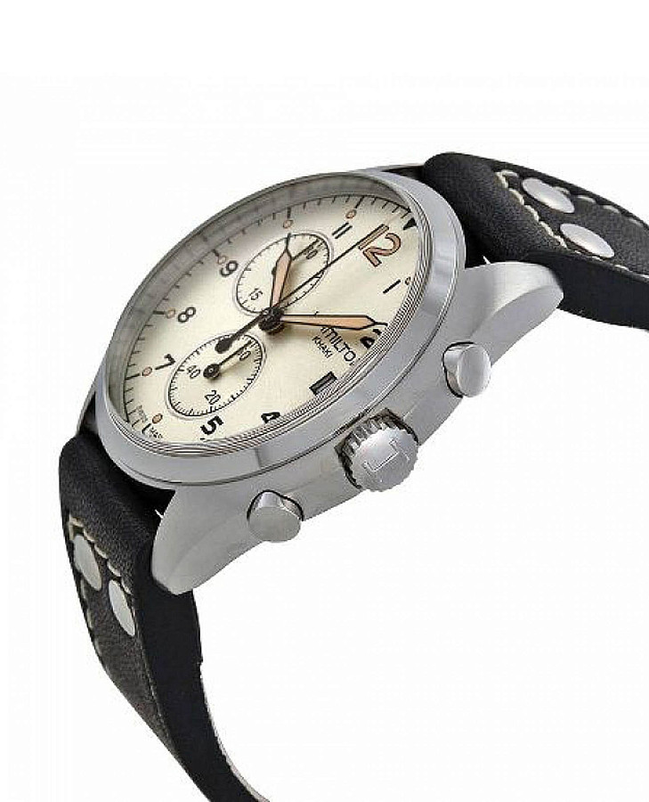 Часы Hamilton Khaki Aviation Pilot Pioneer Chrono H76512755 — кварцевые, сталь металл