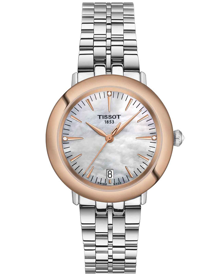 Часы Tissot T-Gold Glendora T929.210.41.116.00 — женские, перламутровый