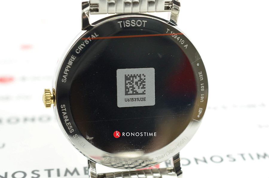 Часы Tissot Everytime Medium T109.410.22.031.00 — сталь c pvd покрытием, мужские