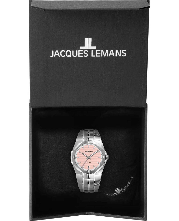 Часы Jacques Lemans Melbourne 1-2179G — кварцевые, металл сталь