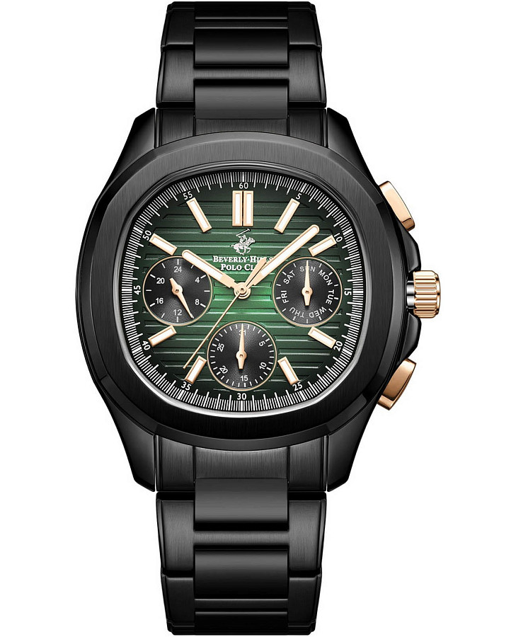 Часы Beverly Hills Polo Club BP3212X.671 — мужские, зеленый