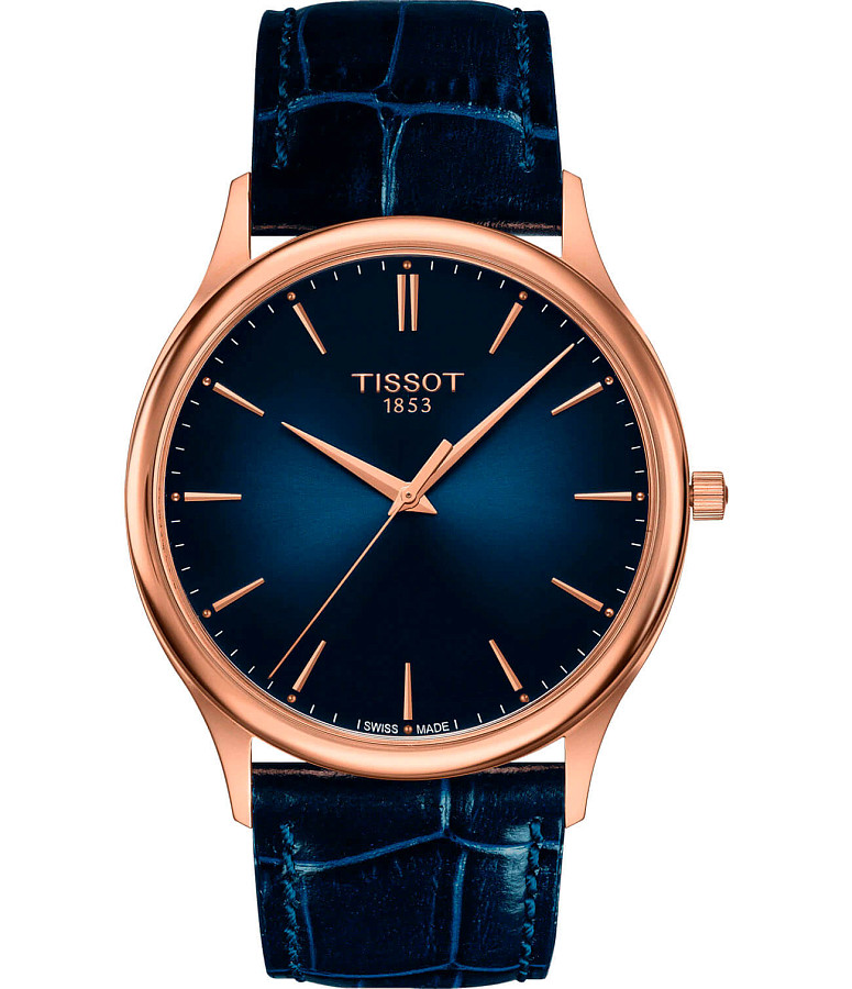 Часы Tissot Excellence 18K Gold T926.410.76.041.00 — мужские, синий
