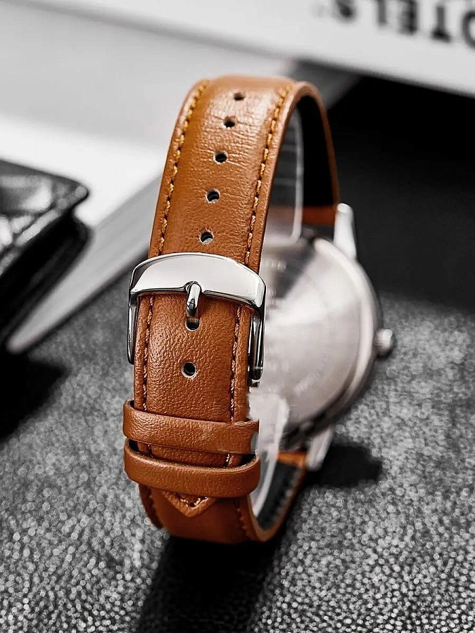 Часы Casio Collection MTS-110L-2A — кожаный, мужские