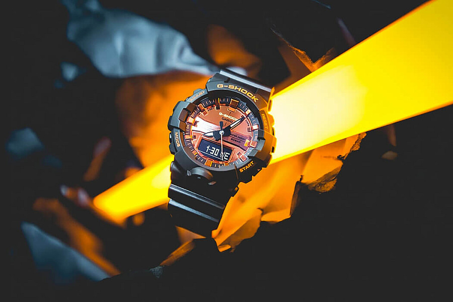 Часы Casio G-Shock GA-800BR-1A — электронные, пластик