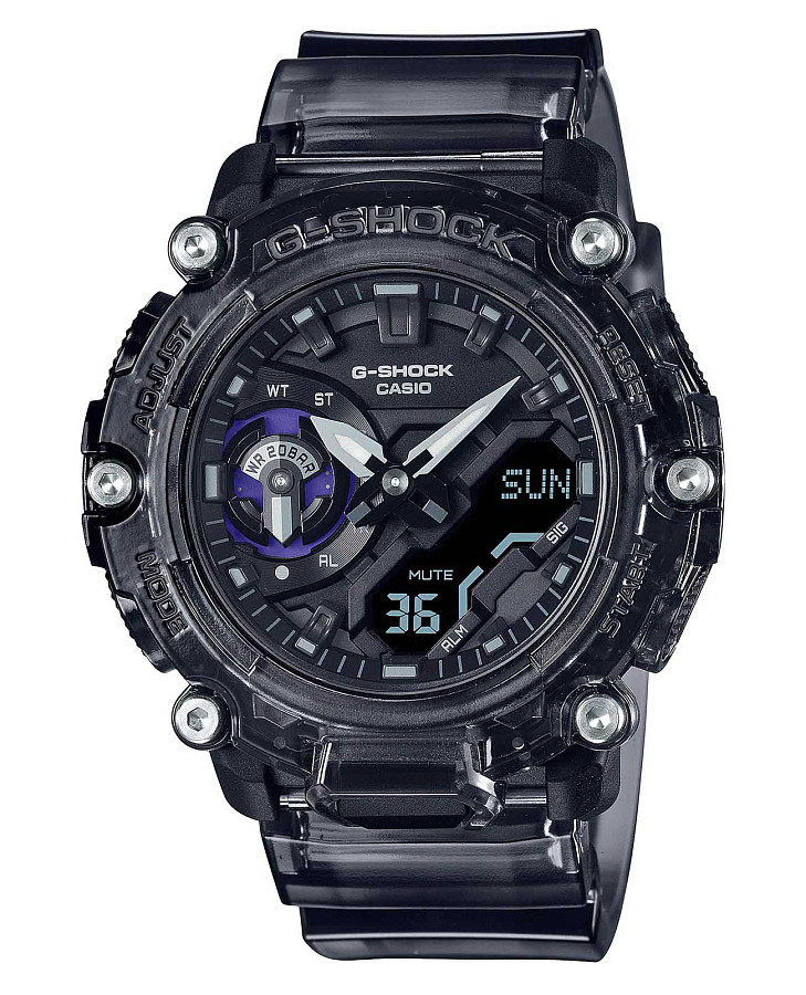 Часы Casio G-Shock GA-2200SKL-8ADR (GA-2200SKL-8A) — мужские, черный