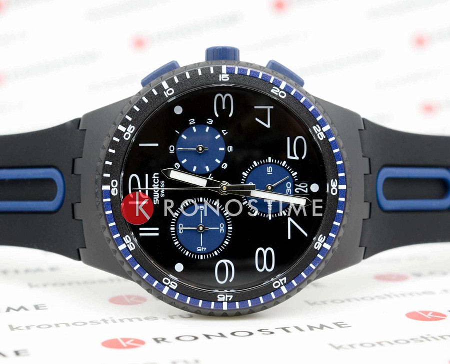 Часы Swatch Chrono 42 Standard SUSB406 — кварцевые, пластик
