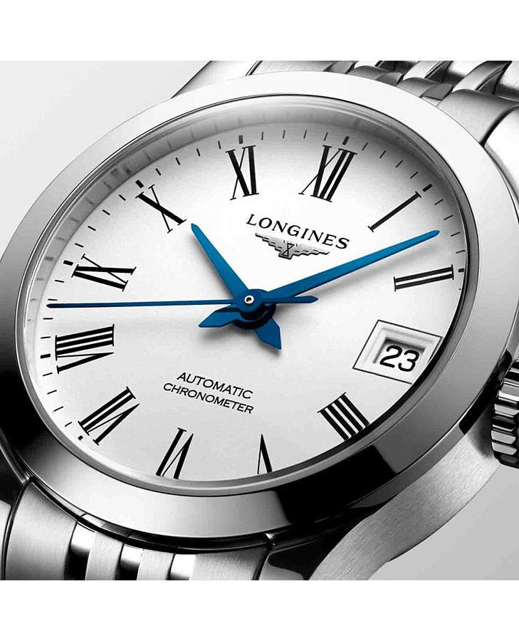 Часы Longines Record Collection L2.320.4.11.6 — механические, металл сталь