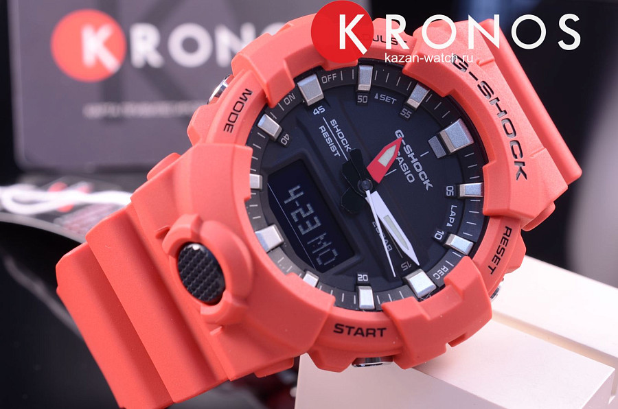 Часы Casio G-Shock GA-800-4A — электронные, пластик