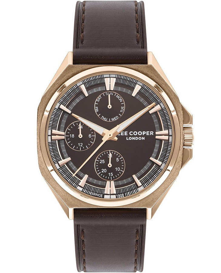 Часы Lee Cooper LC07568.442 — мужские, коричневый