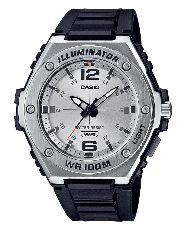 Часы Casio Illuminator MWA-100H-7A — мужские, серебристый