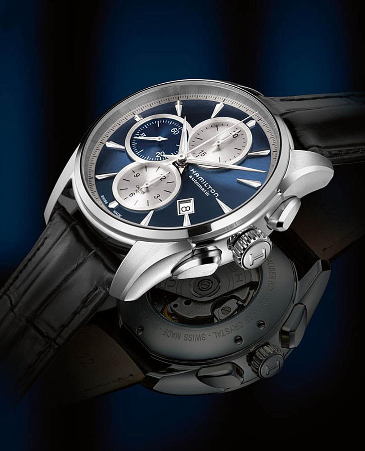 Часы Hamilton Jazzmaster Auto Chrono H32596741 — механические, сталь металл
