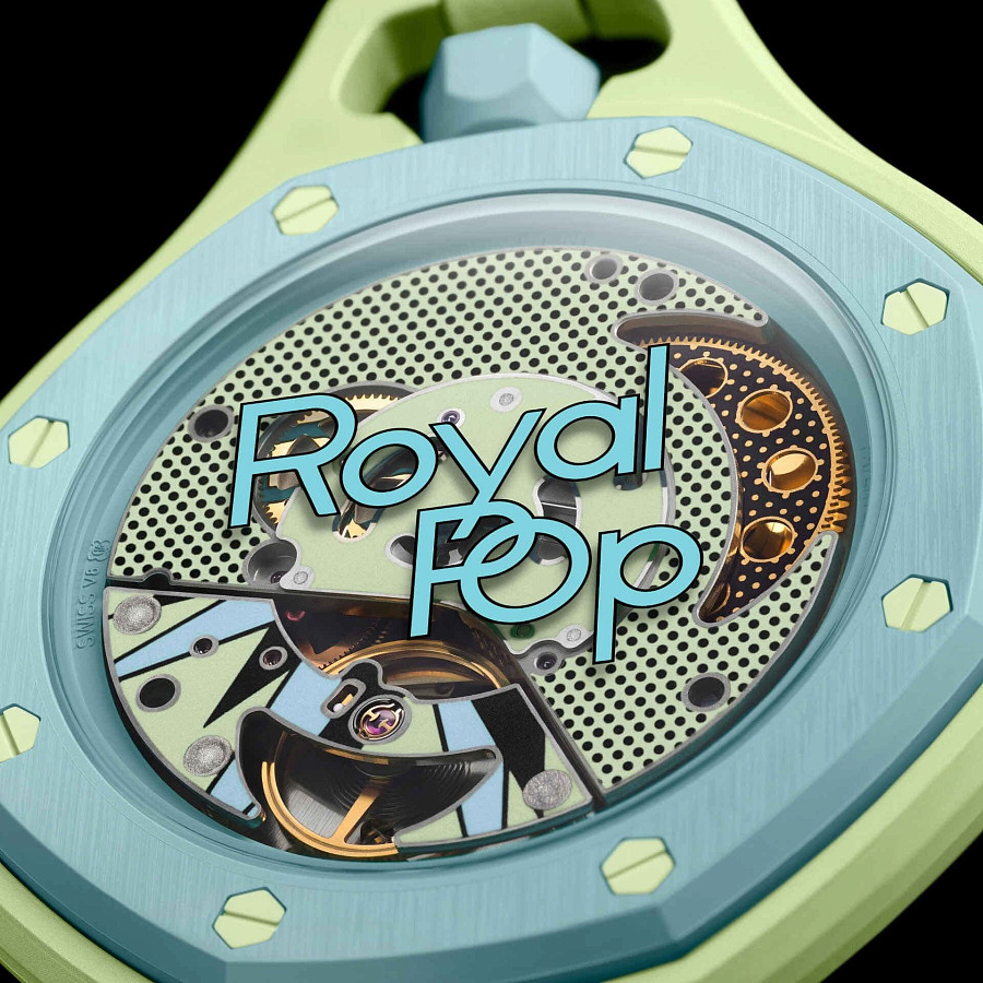 Часы Audemars Piguet x Swatch Royal Pop Blaue Acht SSX03L101N — биокерамика, Швейцария