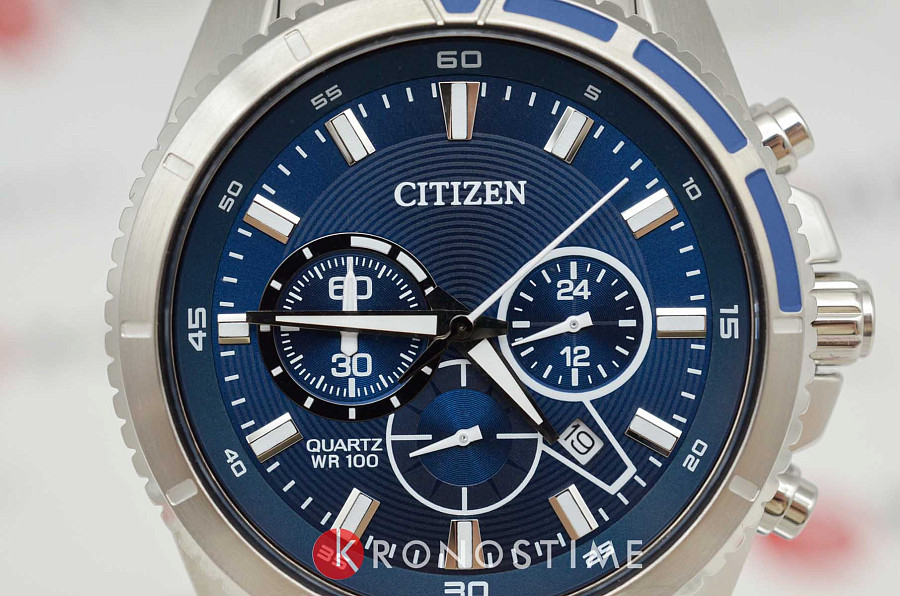 Часы Citizen Chronograph AN8201-57L — мужские, нержавеющая сталь