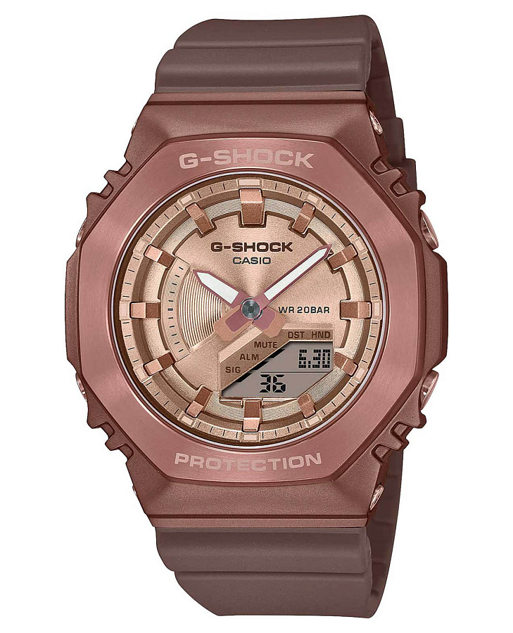 Часы Casio G-Shock GM-S2100BR-5A — женские, бежевый