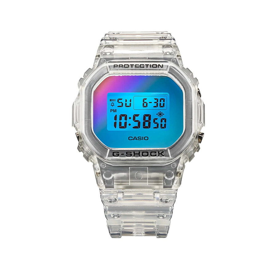Часы Casio G-Shock DW-5600SRS-7 — мужские, пластик