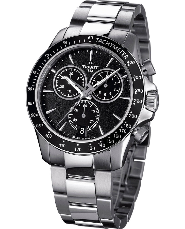 Часы Tissot V8 Quartz Chronograph T106.417.11.051.00 — кварцевые, сталь металл