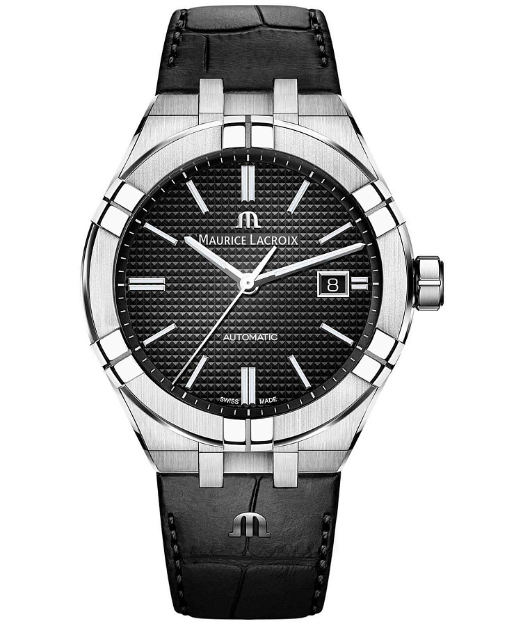 Часы Maurice Lacroix Aikon Automatic AI6008-SS001-330-1 — мужские, черный