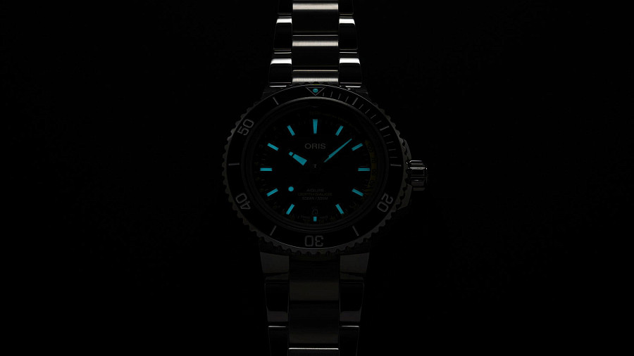 Часы Oris Aquis Depth Gauge 01 733 7755 4154-Set MB — Швейцария, механические