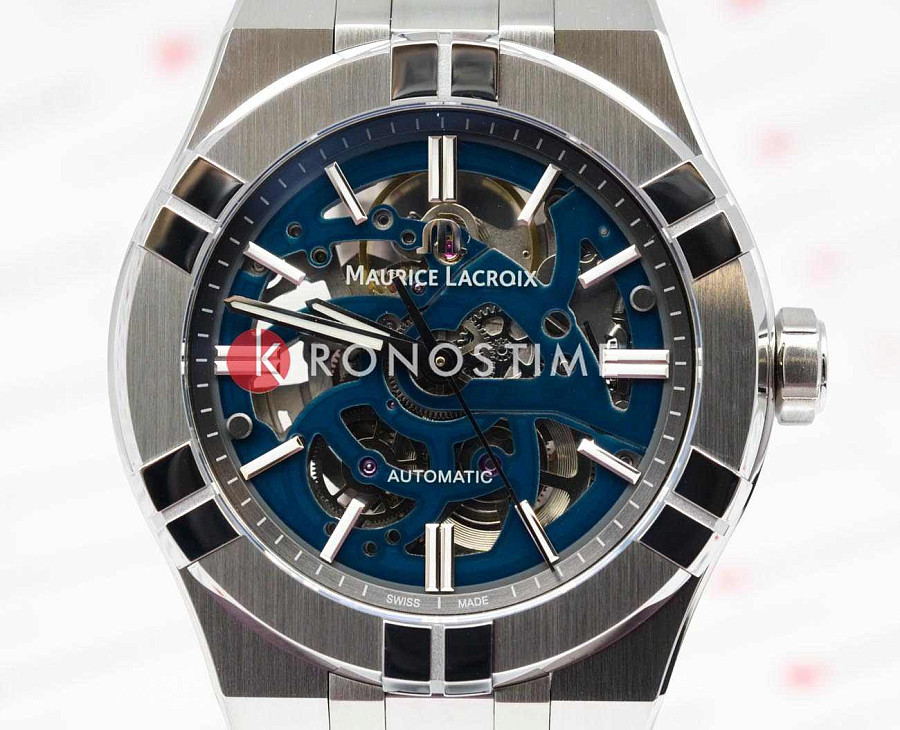 Часы Maurice Lacroix Aikon Automatic Skeleton AI6007-SS002-031-1 — металл сталь, Швейцария