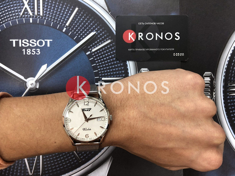 Часы Tissot Heritage Visodate T118.410.11.277.00 — мужские, нержавеющая сталь