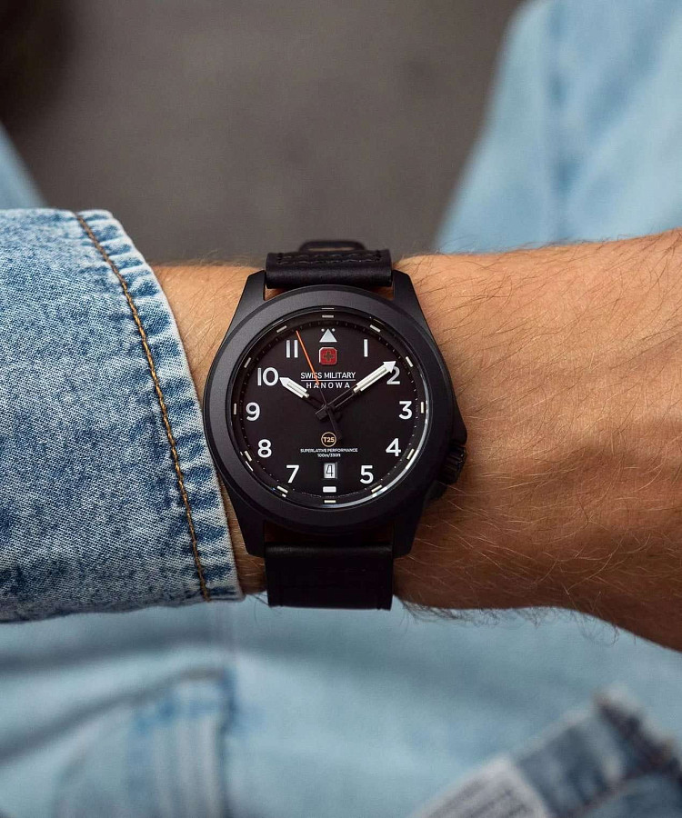 Часы Swiss Military Hanowa SMWGB0005241 — мужские, черный