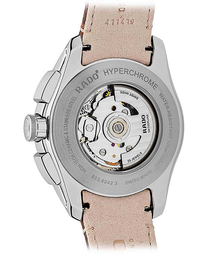 Часы Rado Hyperchrome Automatic Chronograph R32042205 — кожаный, мужские