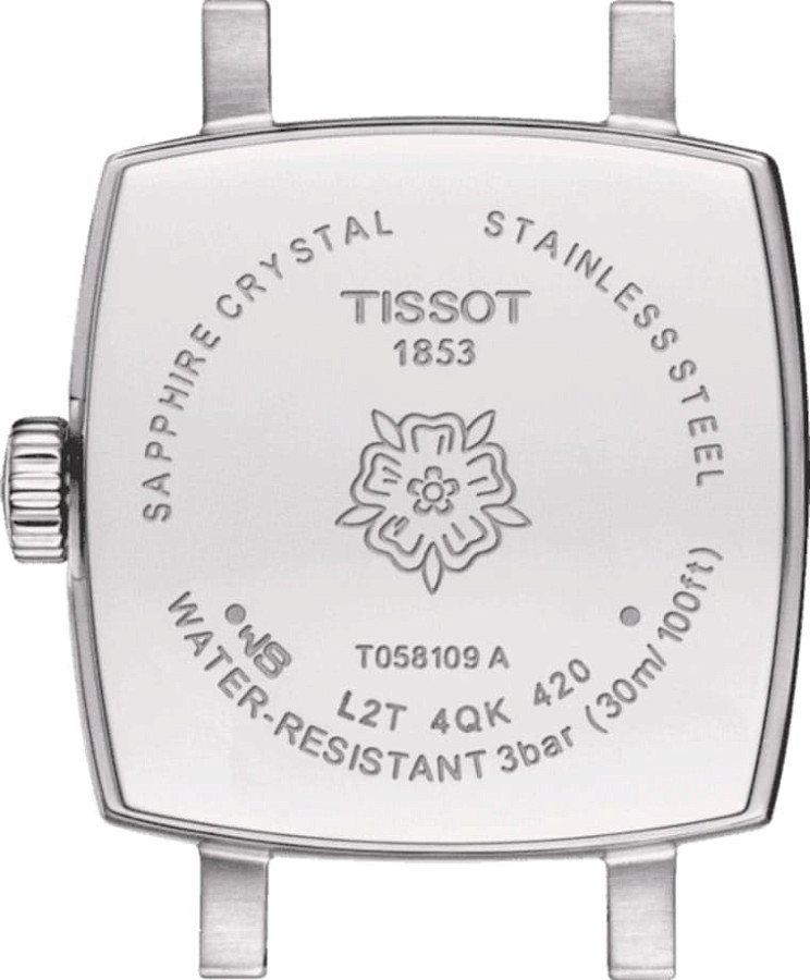 Часы Tissot Lovely Square T058.109.11.041.01 — кварцевые, металл сталь