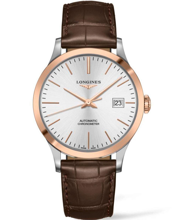 Часы Longines Record Collection L2.821.5.72.2 — мужские, серебристый
