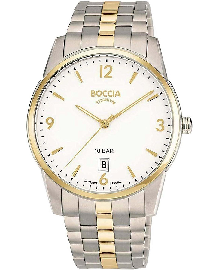 Часы Boccia Titanium 3632-02 — мужские, белый