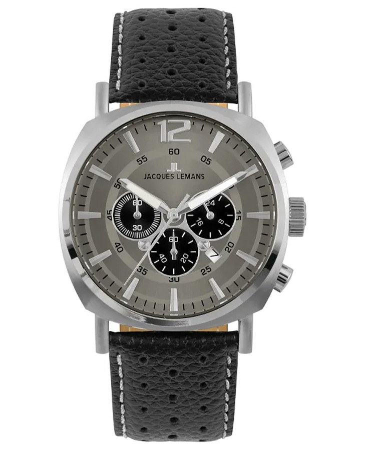 Часы Jacques Lemans Lugano 1-1645P — мужские, серый