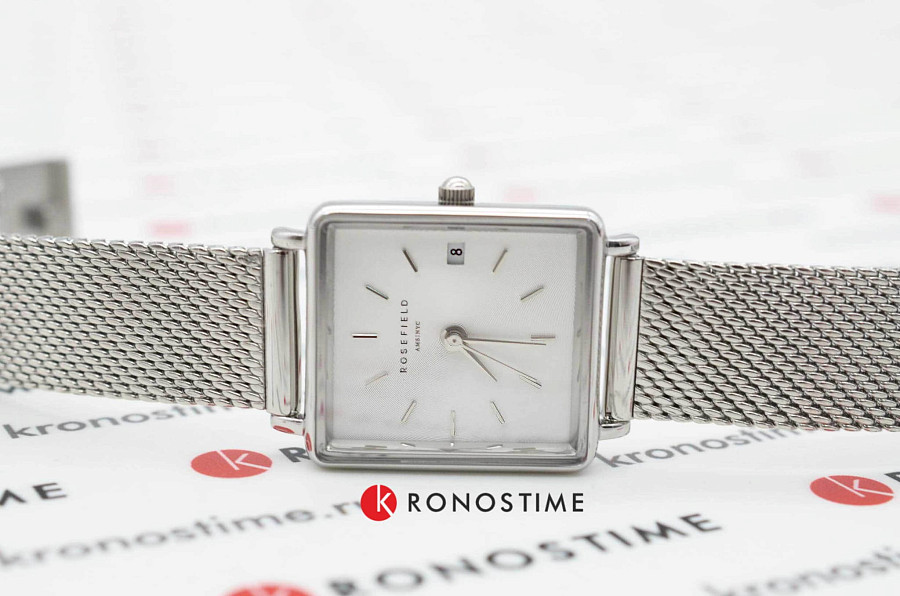 Часы Rosefield The Boxy XS QMWMS-Q038 — кварцевые, металл сталь