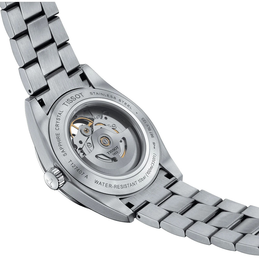 Часы Tissot Gentleman Powermatic 80 Silicium T127.407.11.031.01 — нержавеющая сталь, мужские