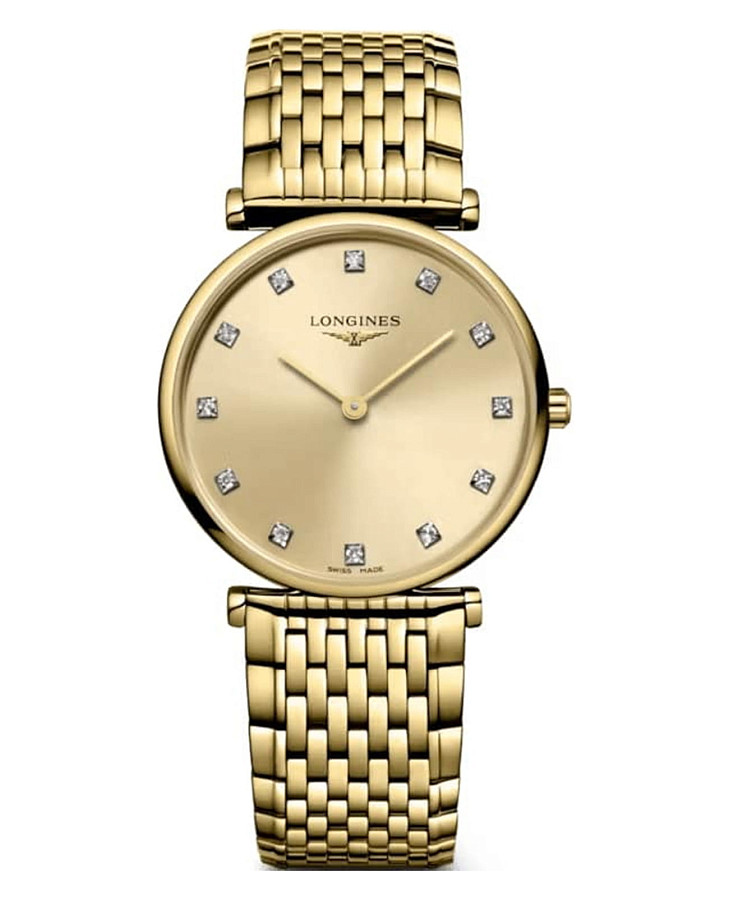 Часы Longines La Grande Classique L4.512.2.37.8 — женские, золотистый