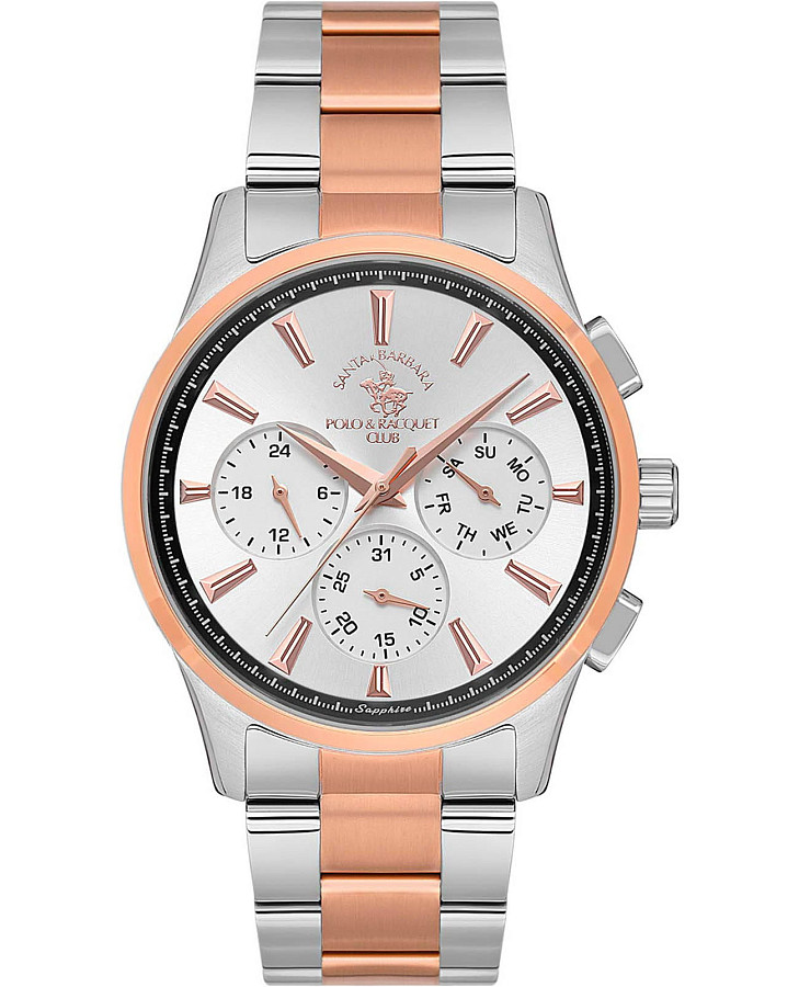 Часы Santa Barbara Polo & Racquet Club Noble SB.1.10542-5 — мужские, белый